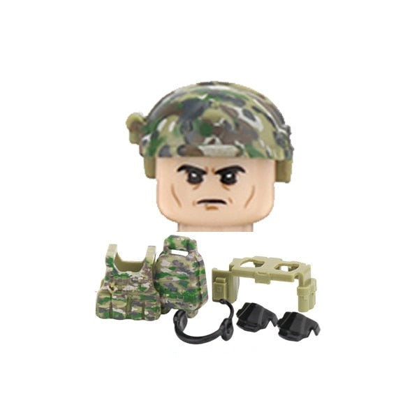 Bloques de construcción de soldados de 4,5 cm para niños