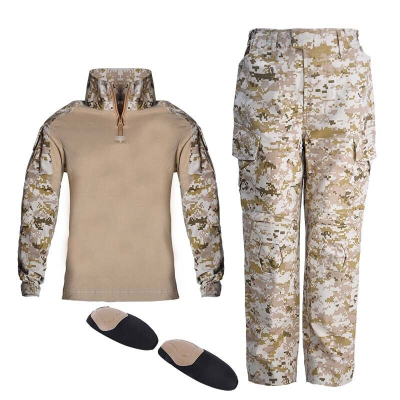 Camisa + pantalón de uniforme militar para niños