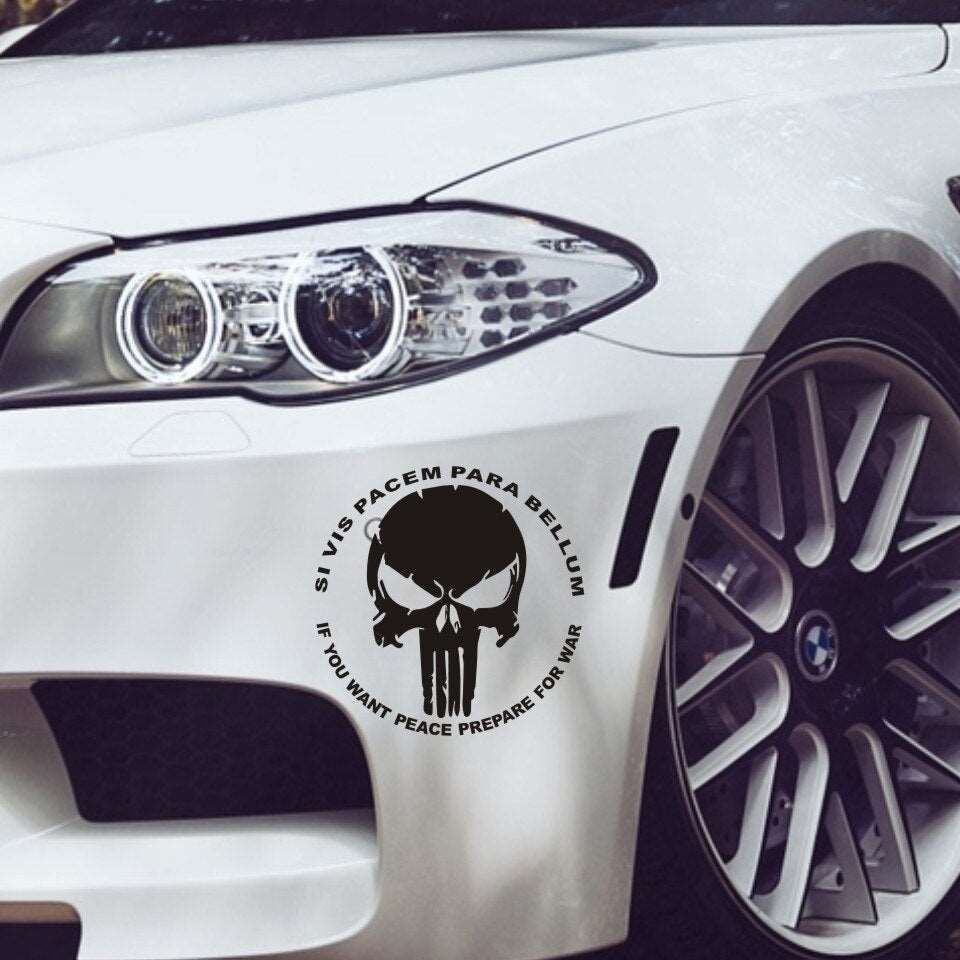 Pegatinas de vinilo de calavera de PVC impermeables