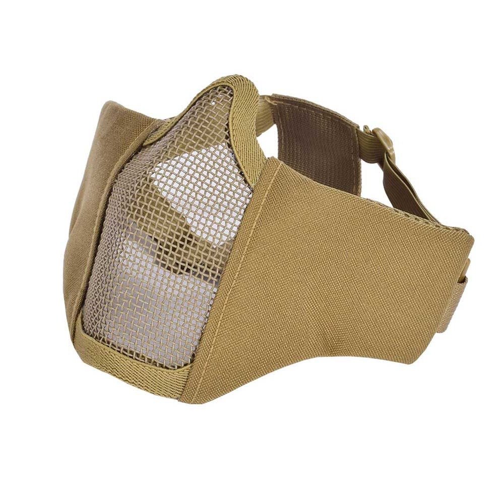 Media máscara de rejilla metálica SN Airsoft