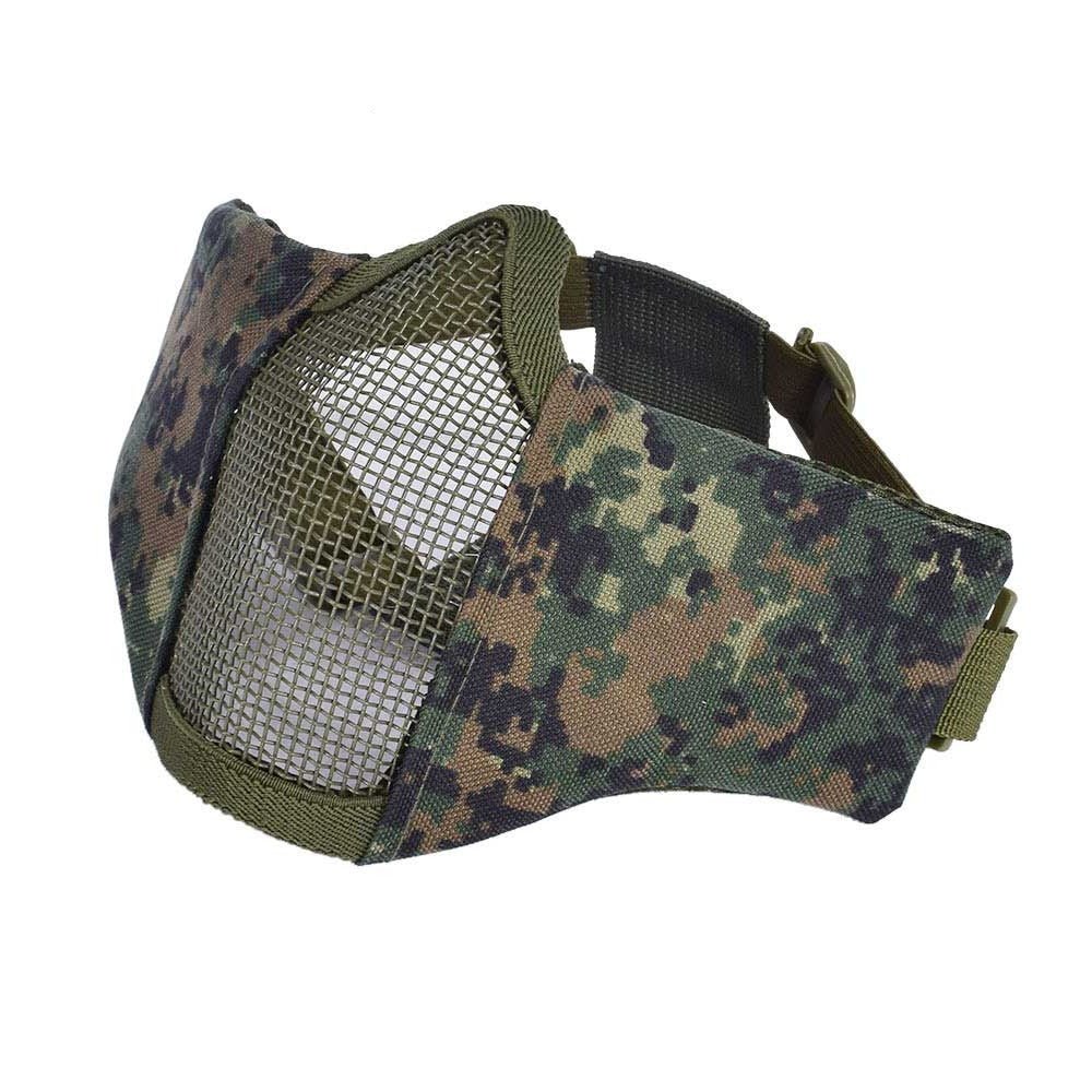 Media máscara de rejilla metálica SN Airsoft