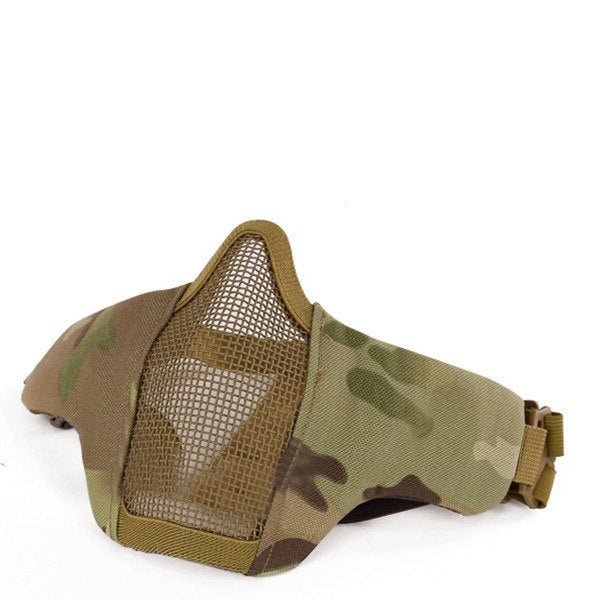 Media máscara de rejilla metálica SN Airsoft