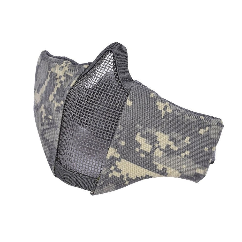Media máscara de rejilla metálica SN Airsoft