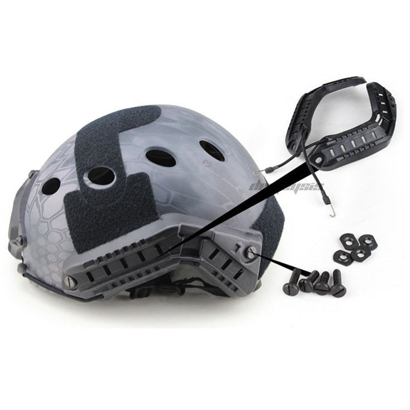 Kit de rieles laterales para casco MICH Fast MH BJ PJ