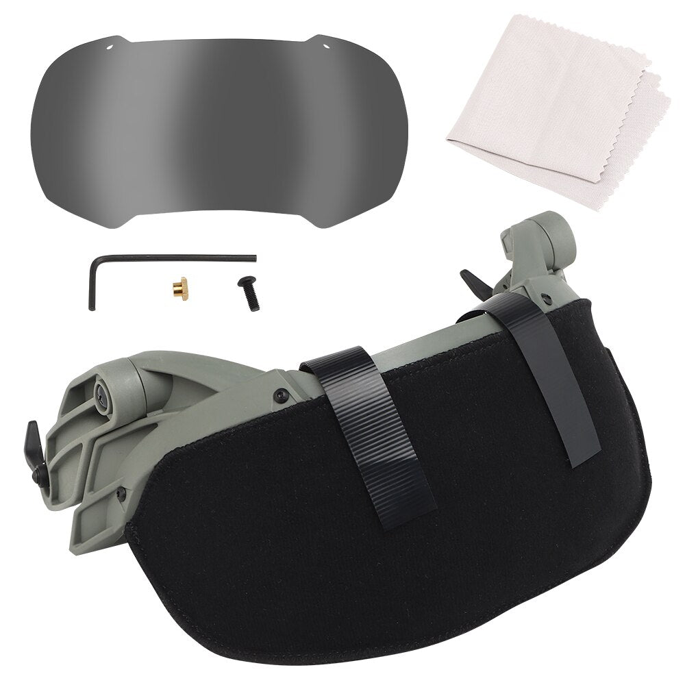Casco militar Fast Panther con gafas abatibles