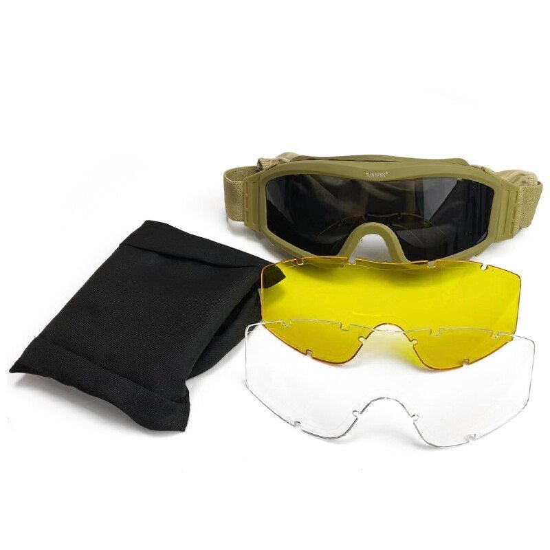 Máscara protectora de 3 lentes RN Hawk