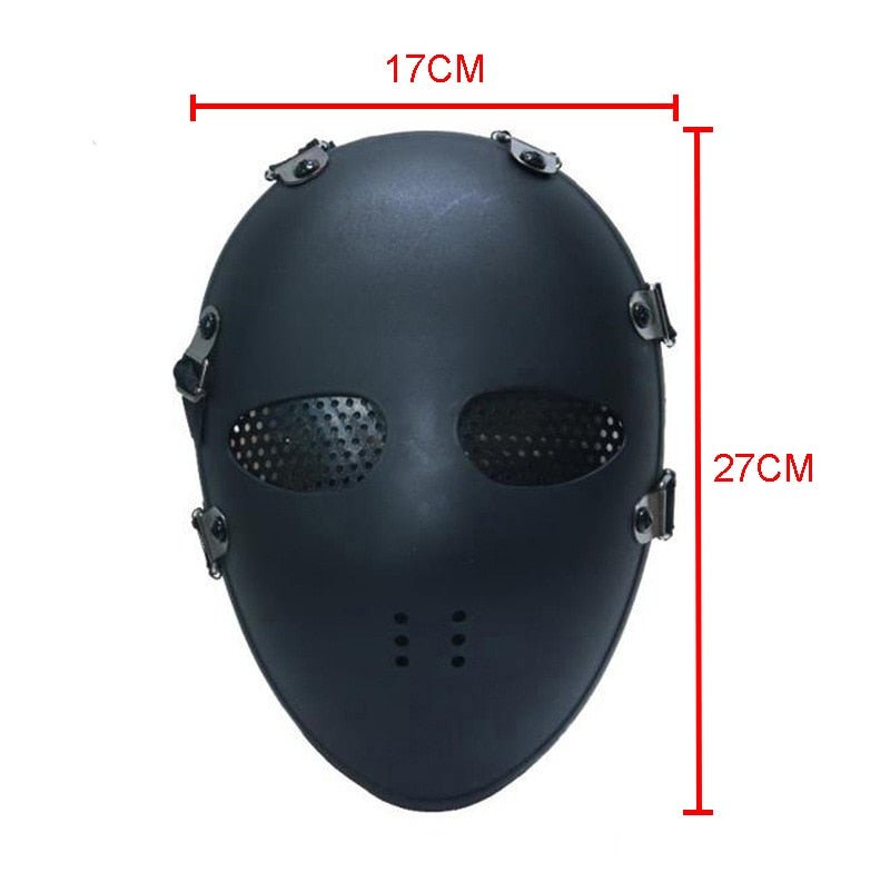 Máscara facial completa balística de campo de batalla