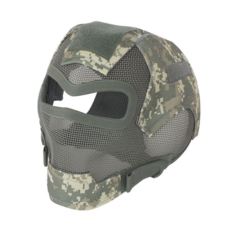 Máscara facial completa de caza War Game RD