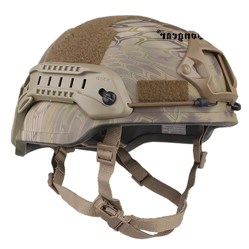 Casque Tactique FAST Avec Lunettes De Protection - Léger, Pour Airsoft, Paintball, Cyclisme, Chasse