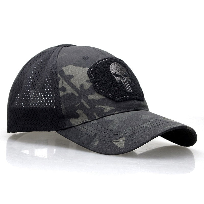 Casquette demi-maille crâne IDGear