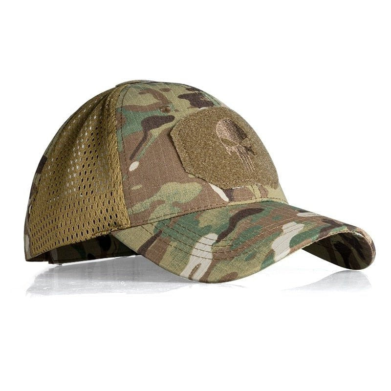 Casquette demi-maille crâne IDGear