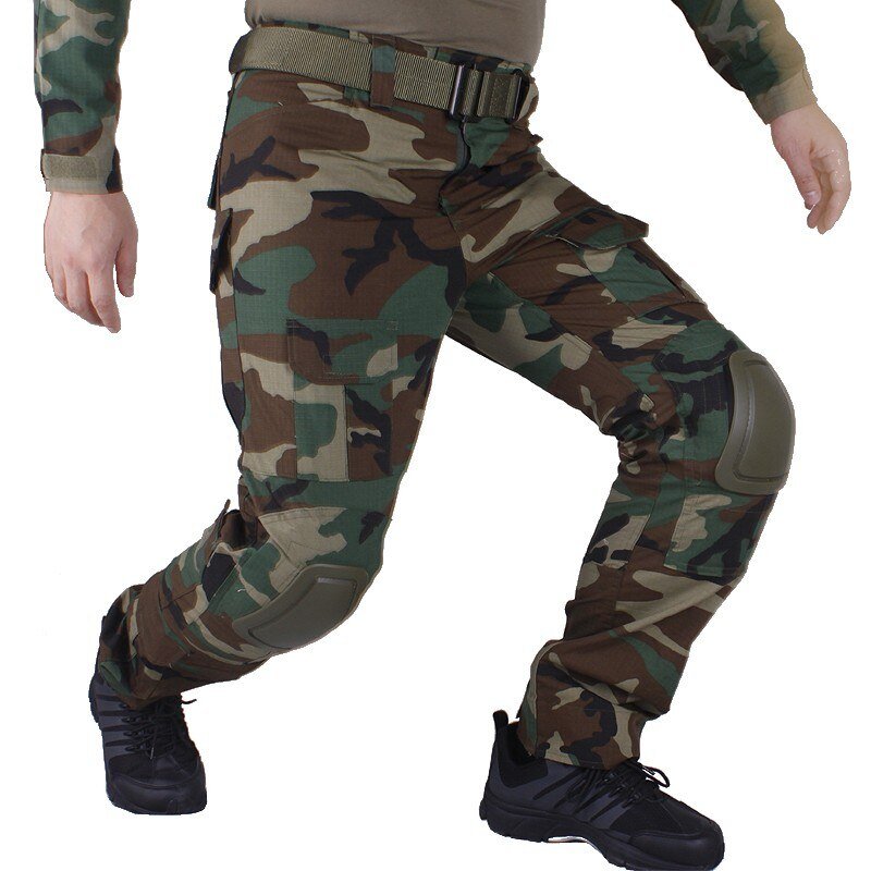 Pantalon cargo militaire BDU avec genouillères