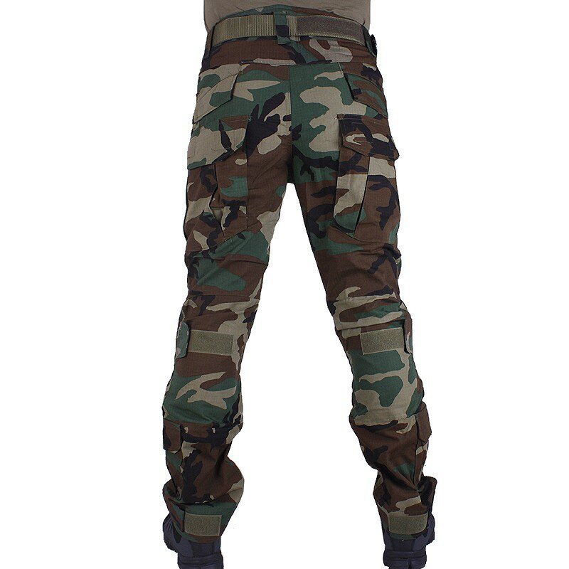 Pantalon cargo militaire BDU avec genouillères