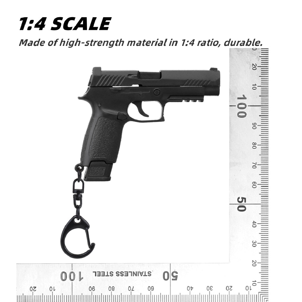 Porte-clé pistolet P320 1:4 rouge/noir