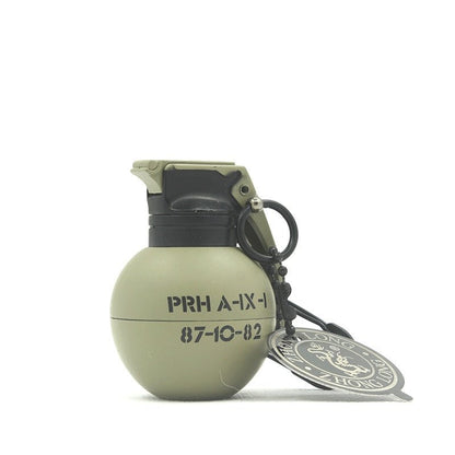 Porte-clé briquet grenade flamme bleue