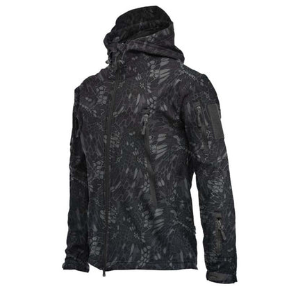 Veste KOS imperméable Python noir